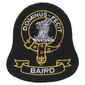 Clan Crest Badge, Embroidered, Clan Baird